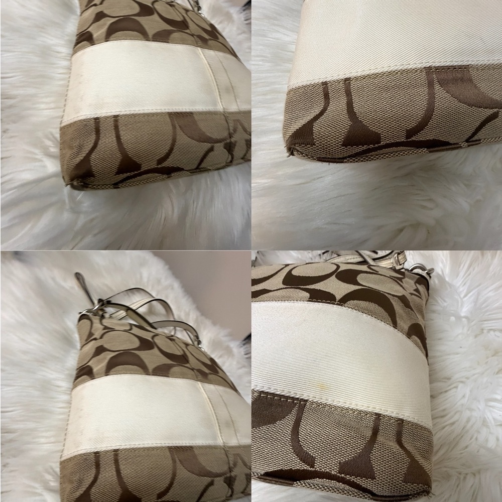 Coach Brown and Cream Crossbody Bag - Picture 8 of 9